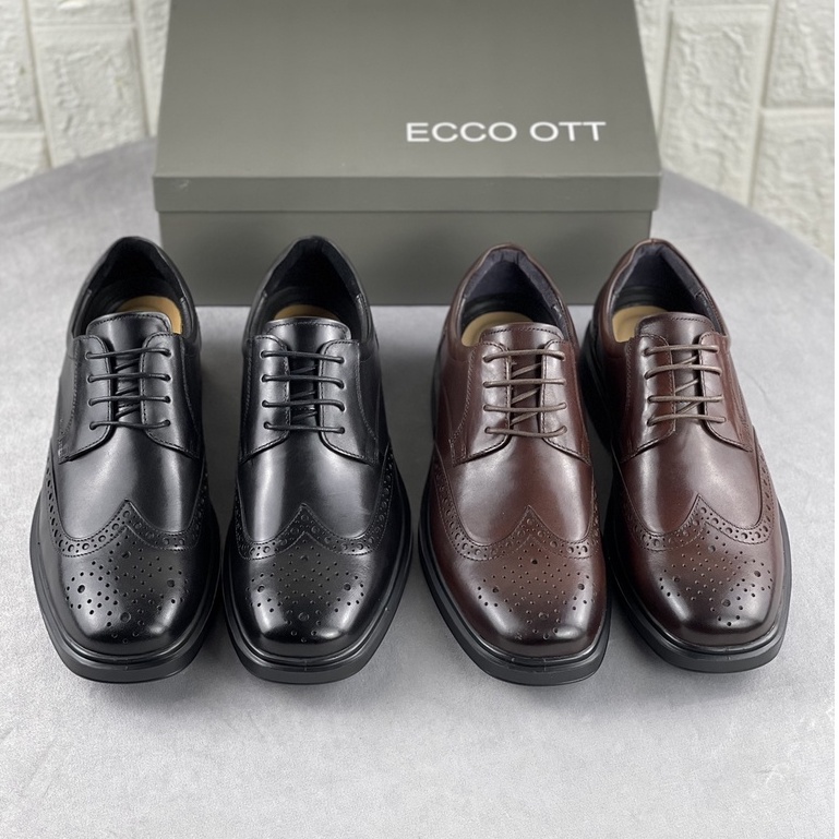 ecco mens black shoes