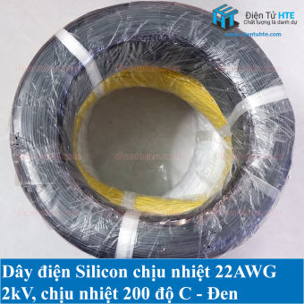 Dây điện Silicon chịu nhiệt siêu mềm 22AWG nhiều màu 2 mét