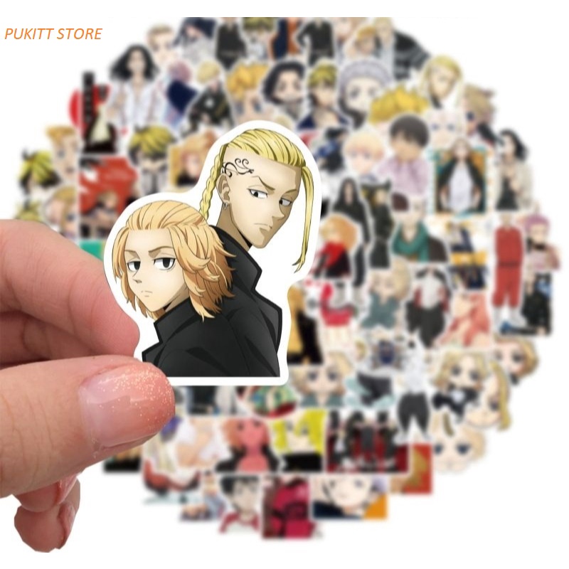 Sticker Tokyo Revengers - Miếng dán decal Revengers chống nước hình dán Mikey Draken STK07