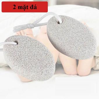 Đá chà gót chân (bọt biển) tẩy da chết hình oval