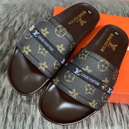 ☌◄✿  Dép LV nam cao cấp mới 🌟 dép nam quai ngang siêu bền (ảnh thật)