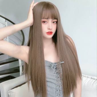 Tóc giả nữ cao cấp ❤️TẶNG LƯỚI❤️ tóc giả cả đầu thẳng dài phong cách trẻ trung