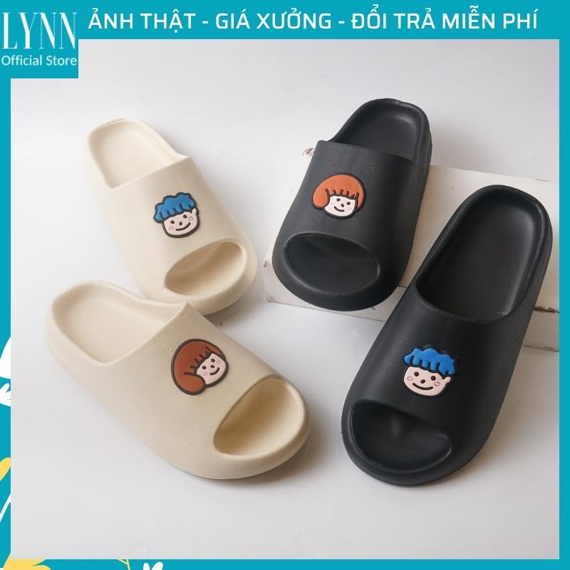Dép bánh mì nữ hình Boy and Girl 🔥 FREESHIP🔥 Dép quai ngang hot trend siêu êm siêu bền