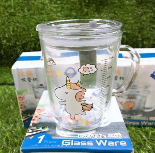 cốc pha sữa thủy tinh chia vạch cho bé