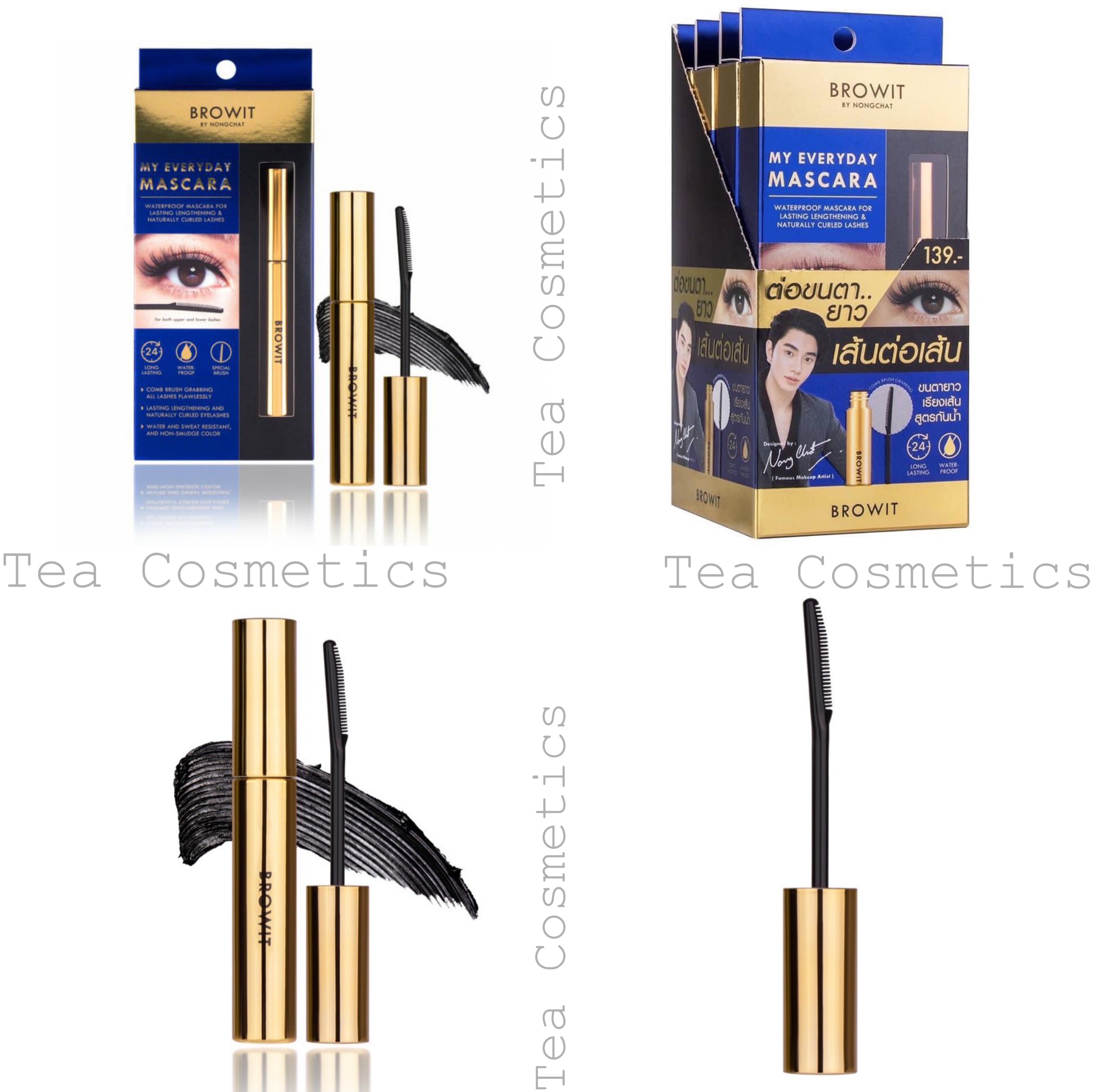 Mascara Browit Nongchat Thái Lan chuốt mi làm dày và dài mi chuyên nghiệp