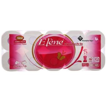 Combo 2 lốc Giấy vệ sinh Elene hồng 10 cuộn (3 lớp)