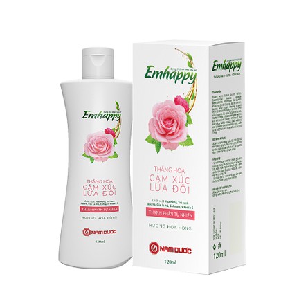 Dung dịch vệ sinh emhappy hương hoa hồng 120ml