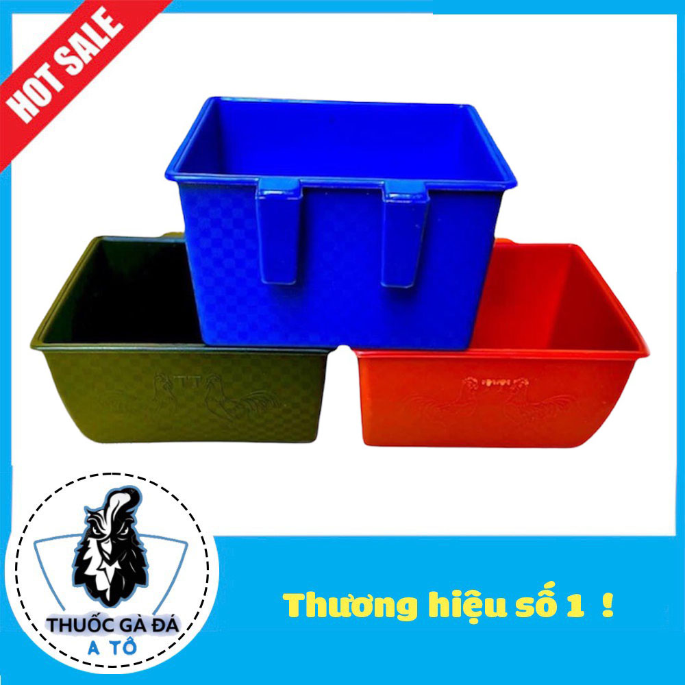 Máng vuông gà tre kt xanh đỏ đen