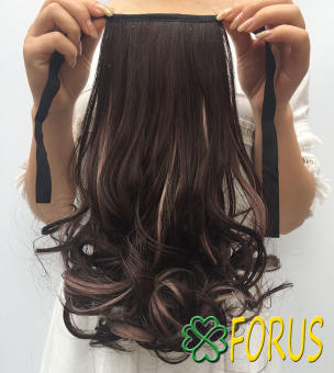 Tóc giả cột line khói, buộc line xám, cột đính line trắng, tóc giả nữ