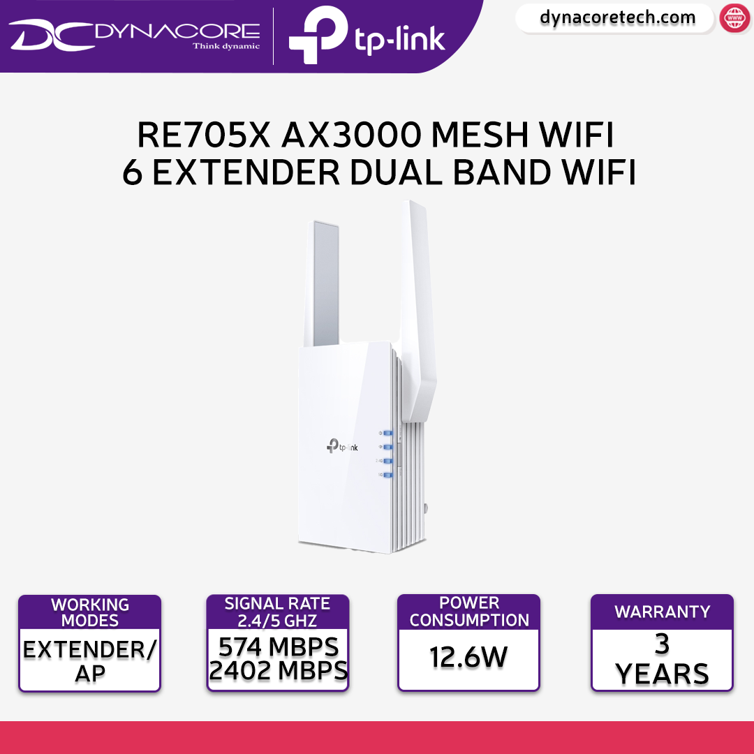 Repetidor WiFi6 Mesh RE705X TP-Link AX3000