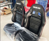เบาะแต่งรถยนต์ เบาะ Sparco เบาะสปาโก้ หนังดำ ฟรีขา-รางทั่วไป แปลงใส่ได้ทุกรุ่น มีของพร้อมส่ง