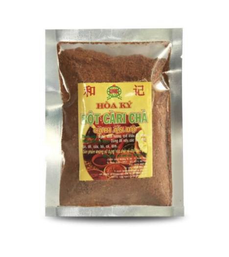 Bột cari chà HÒA KÝ 200gr, dùng nấu cà ri dê, cừu, bò, gà, cá và nấu cà ri chay.