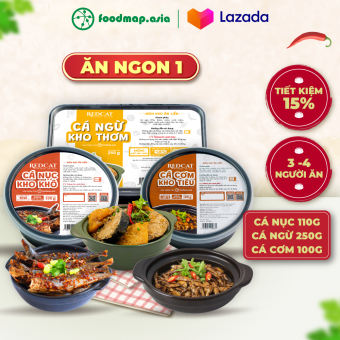 Combo Ăn Liền Cá Kho Ăn Ngon 1 (Cá Ngừ + Cá Cơm + Cá Nục) - RedCat