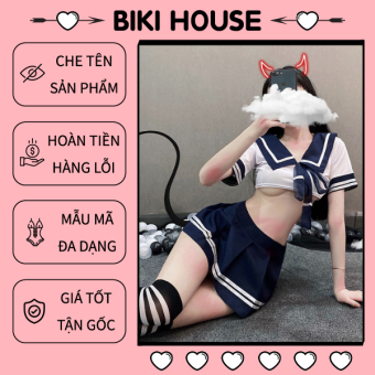 Đồ ngủ cosplay học sinh Nhật Bản gợi cảm váy ngủ nữ sinh amine sexy BIKIHOUSE N762 - HCM