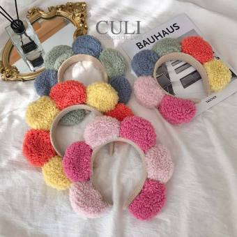 Băng đô cài tóc, Bờm cài tóc hoa mặt trời màu sắc siêu cưng, style Hàn Quốc cho nữ