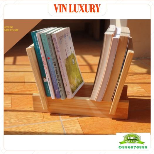 ✴Giá Sách Để Bàn Bằng Gỗ, Kệ Kê Sách Trên Bàn Học, Bàn Làm việc Tinh Tế▲