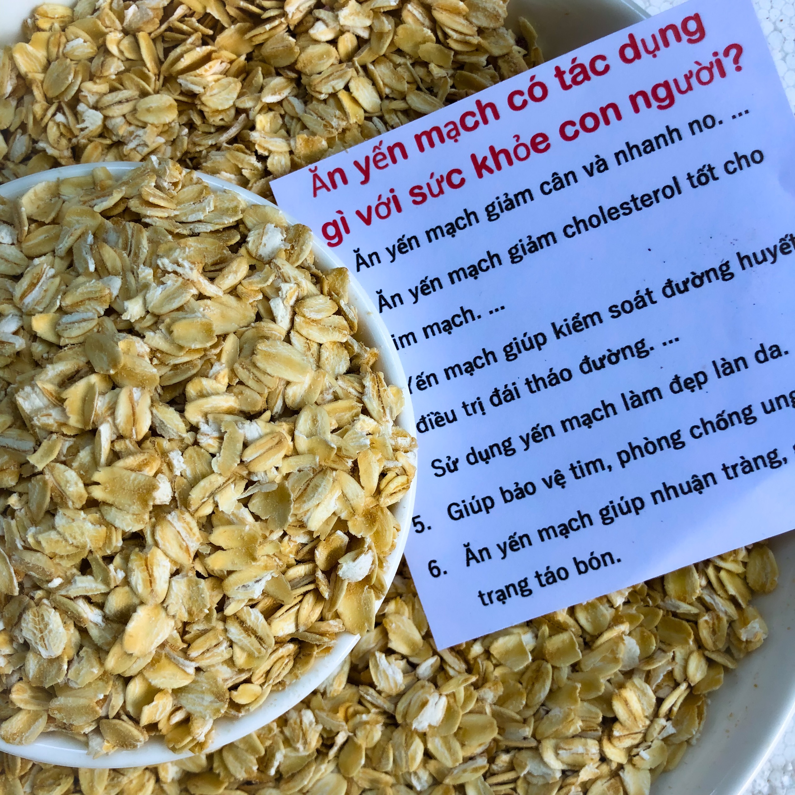 Yến mạch Hafer Flocken Bio7, loại cán dẹp ,túi 500 gr