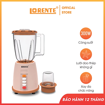 Máy Xay Sinh Tố Lorente LT2566 - Cối Bằng Mika Cao Cấp Chống Vỡ Khi Qua Đập Mạnh- Công Suất Lớn 300W Xay Được Hầu Hết Thực Phẩm Trong Gia Đình Bạn.