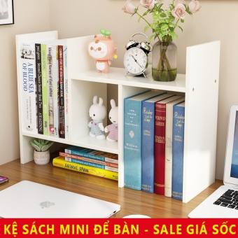 Kệ Sách Gỗ- Giá sách mini - kệ sách mini - kệ sách để bàn - kệ đựng sách - kệ sách gỗ -Kệ Sách Để Bàn Làm Việc Lắp Ghép Đa Năng