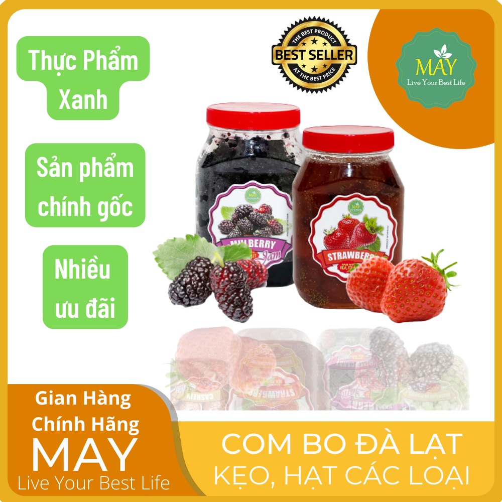 COMBO Mứt Dâu Tây + Dâu Tằm Đặc Sản Đà Lạt