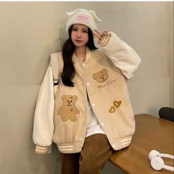 ÁO KHOÁC BOMBER GẤU NHỎ CHẤT NỈ NGOẠI DÀY DẶN ẤM ÁP, CHỐNG NẮNG NHẬT BẢN MC02 A&B SHOP