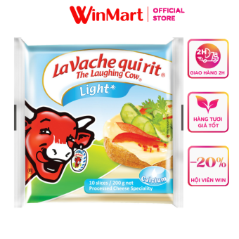 CON BÒ CƯỜI Phô mai lát Light gói 200g
