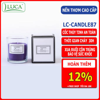 Nến Thơm Cao Cấp Scented Candle, Nến Thơm Sáp Đậu Nành Cháy 30h  Size 80x70mm Thơm Phòng, Khử Mùi Tạo Không Gian Thư Thái