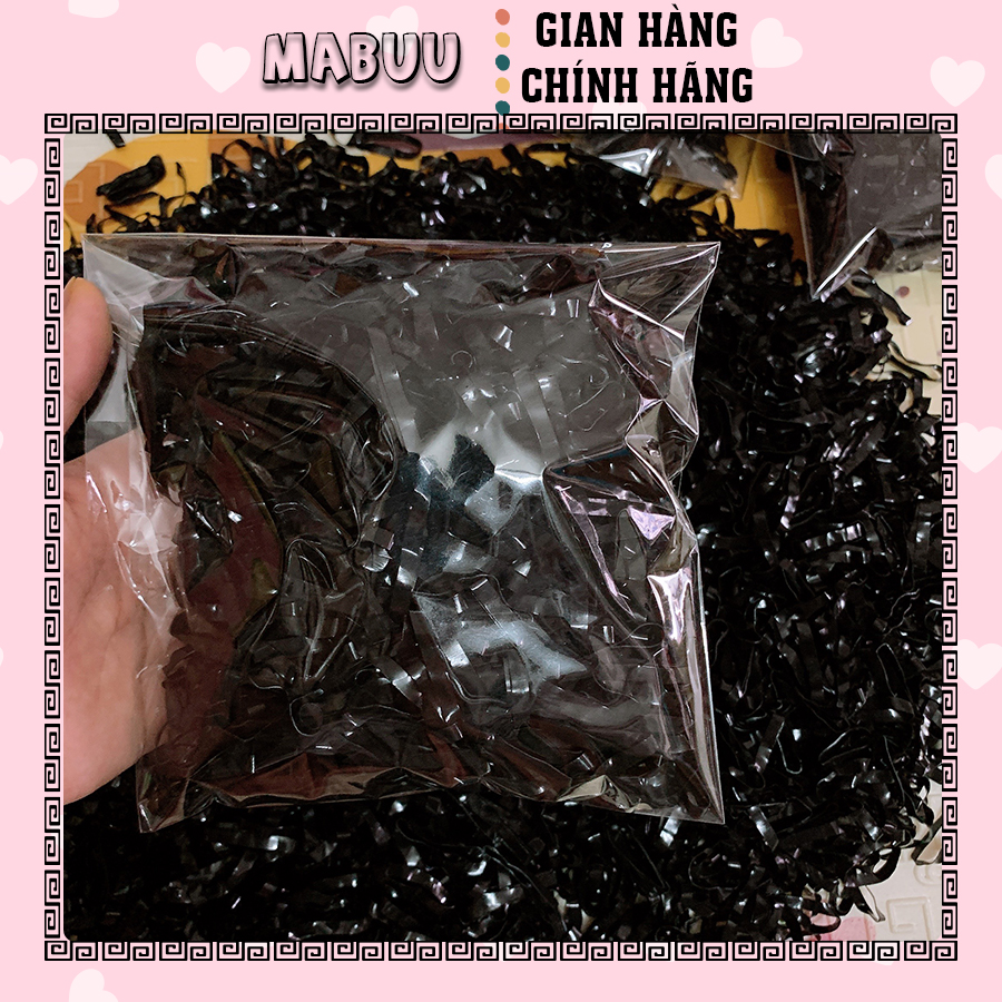 Túi 100g thun cột tóc màu đen và nhiều màu Mabuu Store chất liệu dai bền size trung dễ sử dụng 6033