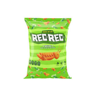 Snack dế sấy REC REC vị Wasabi - Giòn Giòn Ngon Ngon - Gói 25g