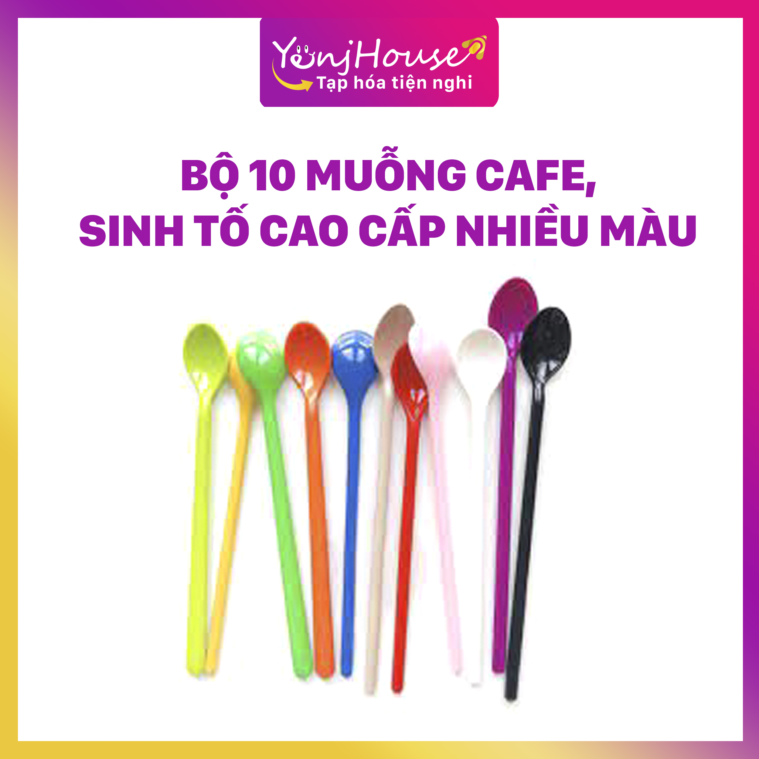 Bộ 10 muỗng cafe, sinh tố cao cấp – yenjhouse