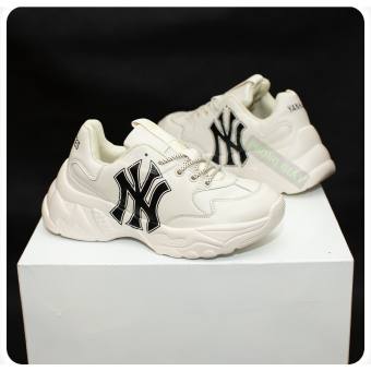 giày sneaker MLB NY trắng chữ đen , giày thời trang nam nữ mlb ny đen [ bản 1 đế full bill+ hôp.]