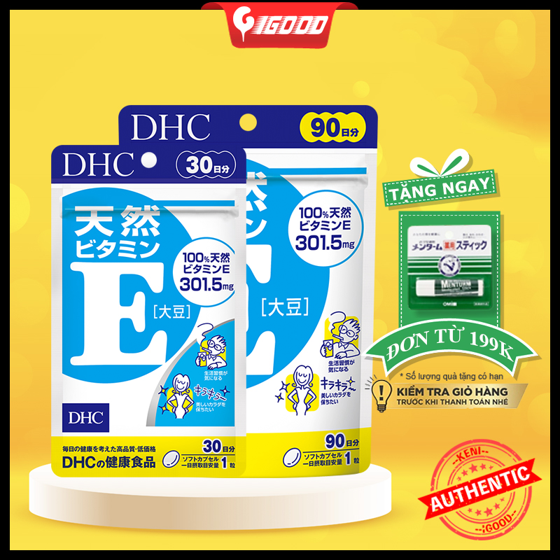 Viên uống bổ sung vitamin E DHC Natural Vitamin E Nhật Bản