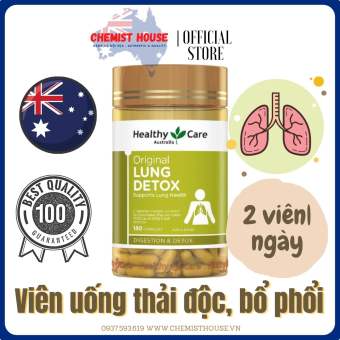 Viên uống bổ phổi Úc - Healthy Care Original Lung Detox 180 VIÊN | Swisse Lung health 90 viên
