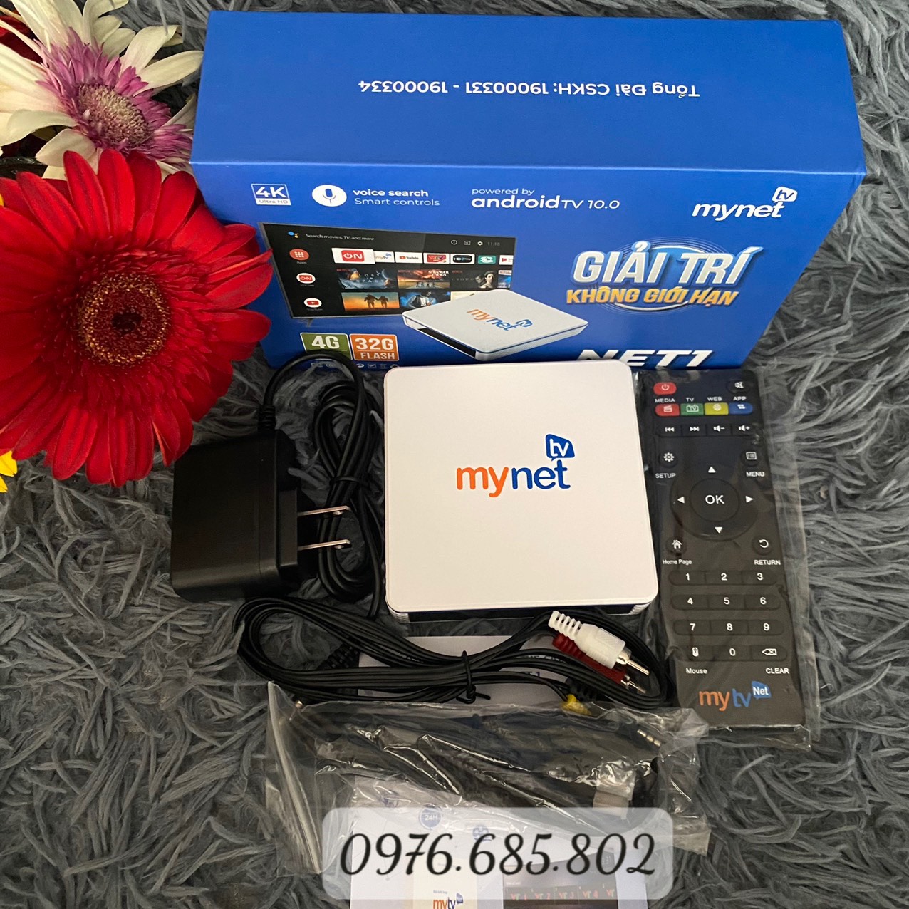 Android tv box mytv net 4h ram 4gb - rom 32gb tivi box bản quyền xem truyền hình miễn phí
