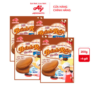Combo 4 gói Bột Bánh Rán Vị Socola 200g