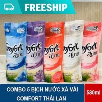 Combo 5 bịch nước xả vải Comfort Thái bịch 500ml