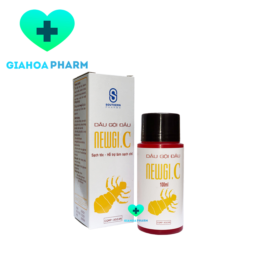Dầu gội đầu Newgi C giúp sạch chí / chấy rận, ký sinh trùng trên da dầu, làm sạch tóc - Chai 100ml