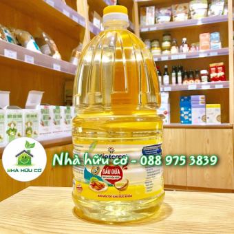 2 lít DẦU ĂN Vietcoco  - Dầu dừa Vietcoco - Dầu dừa Vietcoco Cooking Oil - Nhà Hữu Cơ