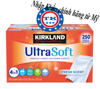 Giấy Xả Thơm Quần Áo Kirkland Fabric Softener 250 tờ - Mỹ