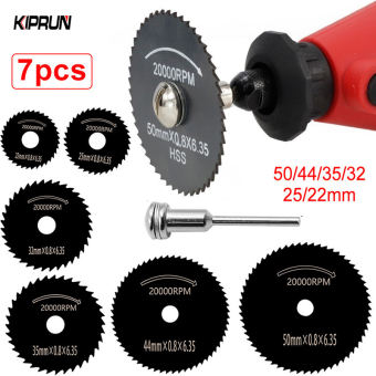 KIPRUN 6 Chiếc Lưỡi Cưa Tròn HSS Mini Dụng Cụ Xoay Cho Máy Cắt Kim Loại Drillac Dụng Cụ Điện Đĩa Cắt Gỗ Trục Khoan Cắt 22-44Mm