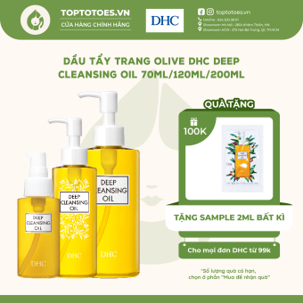 Dầu tẩy trang Olive DHC Deep Cleansing Oil làm sạch sâu, giữ ẩm cho da 70ml/120ml/200ml