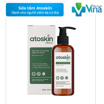 Sữa Tắm ATOSKIN Chai 500ml, ATOSKIN SHOWER, Dành Cho Người Viêm Da Cơ Địa