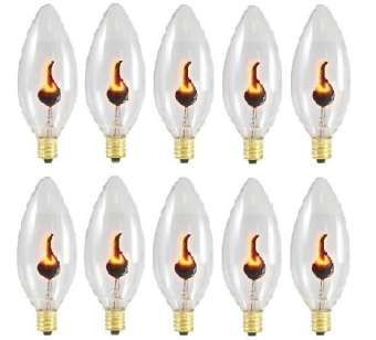Bộ 10 bóng Led ngọn lửa trang trí 3W - E12