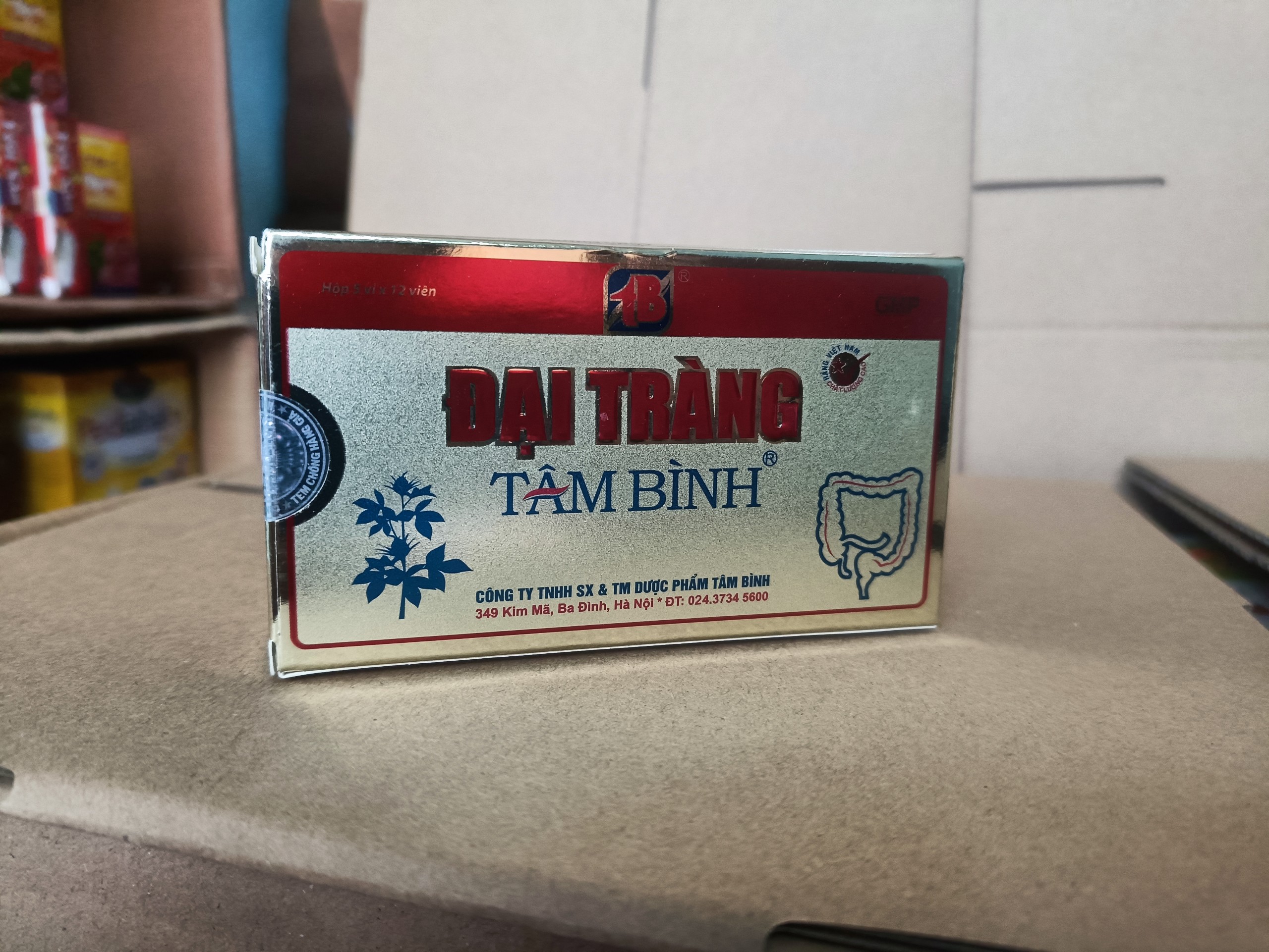 (CHÍNH HÃNG)  Đại Tràng Tâm Bình (hỗ trợ điều trị viêm đại tràng, kích thích tiêu hoá...)HỘP 60 VIÊN