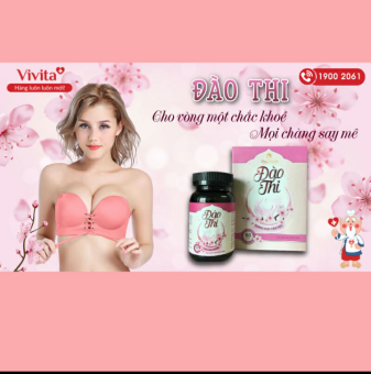 Viên Uống Tăng Kích Thước Vòng 1 tự nhiên ĐÀO THI - hộp 40v