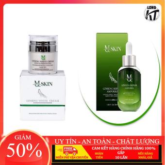 Combo 2 sản phẩm dưỡng da ngừa nám mq skin Bộ đôi sản phẩm gồm Kem face mskin 30gr + Tính chất căng bóng 30ml Mqskin