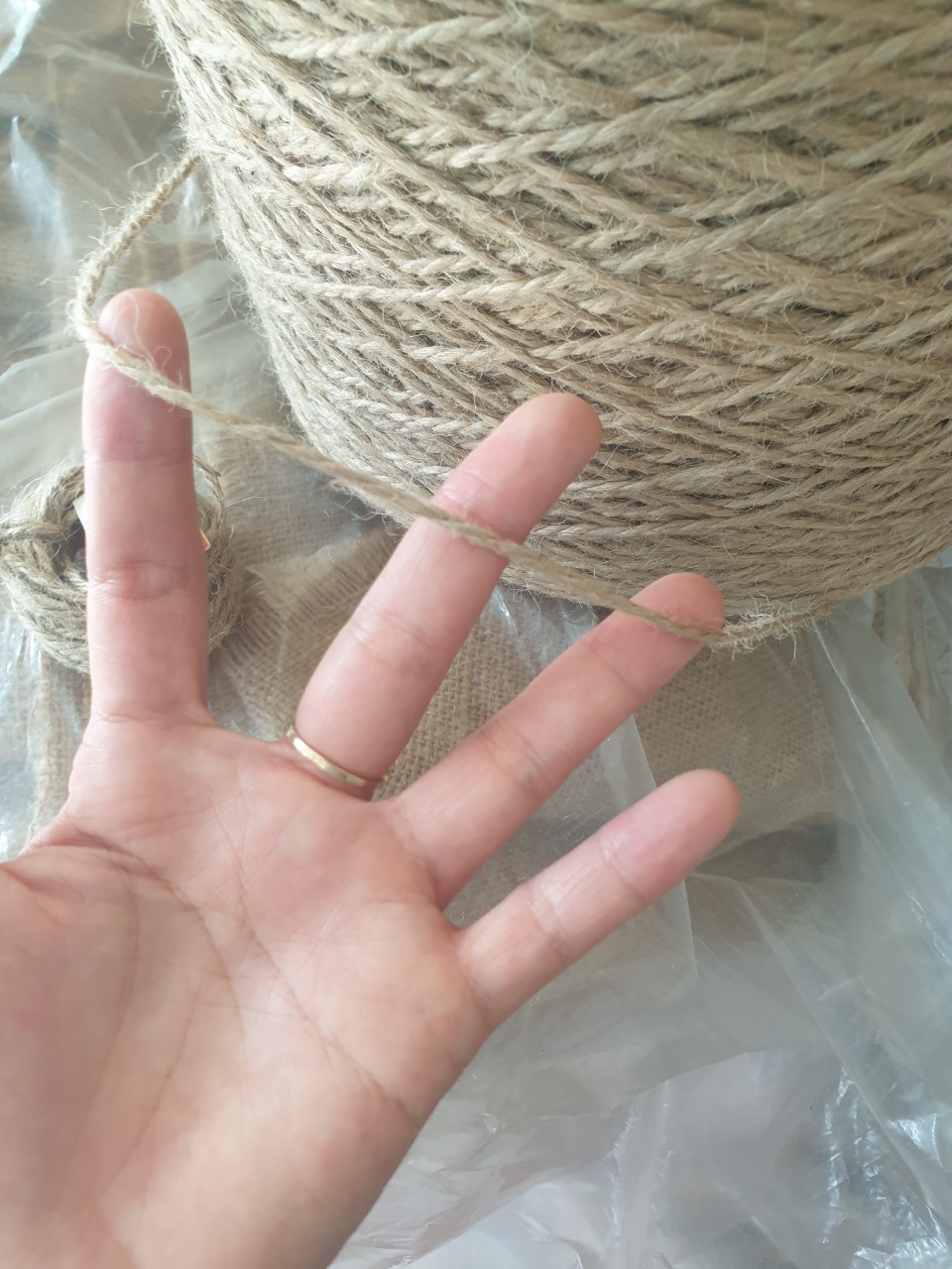 Dây thừng 1.5mm, 10m dây thừng trang trí, dây đay, dây cói làm handmade, cào móng mèo, decor, gói quà