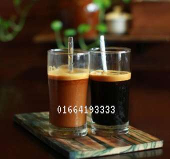 Cốc thủy tinh cafe đá cong 240ml bộ 6 cái