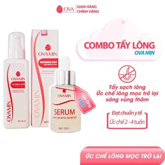 Kem tẩy lông vùng kín OvaMin triệt lông nách, chân, tay, bikini, vùng kín an toàn và hiệu quả, giữ ẩm, giảm thâm cho da 100ml