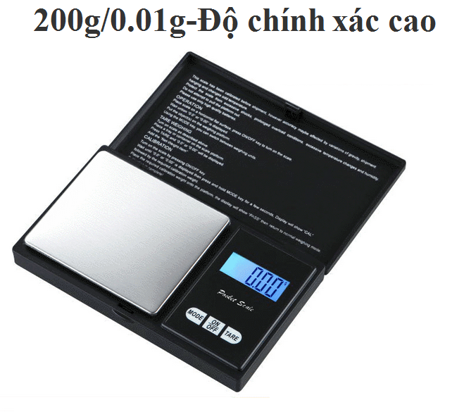 Cân điện tử tiểu ly 200g - 001g cân mini nhỏ gọn bỏ túi cân chính xác giá rẻ cân nhà bếp cân điện tử cân thực phẩm